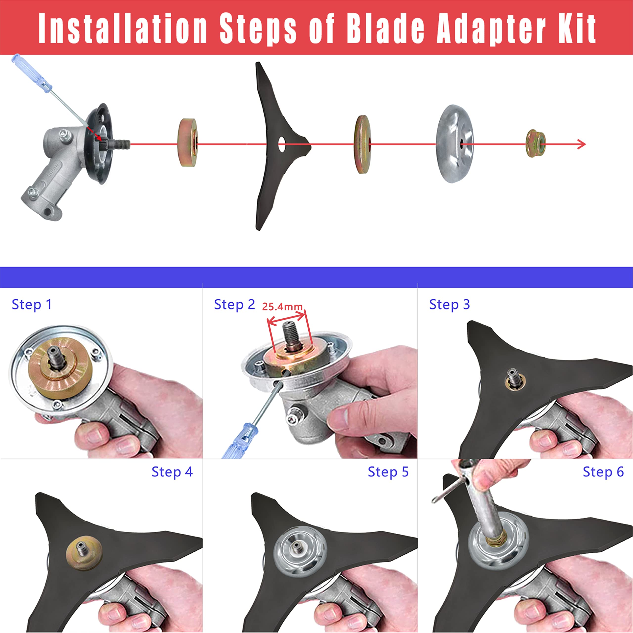 Two-pack adapter kit with washers supports easy installation on multiple machines