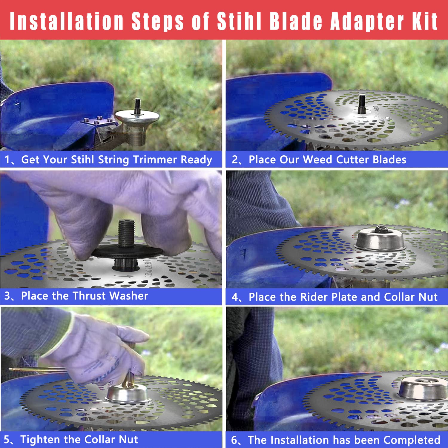 Universal replacement blade handles brush, weeds, and saplings with precision