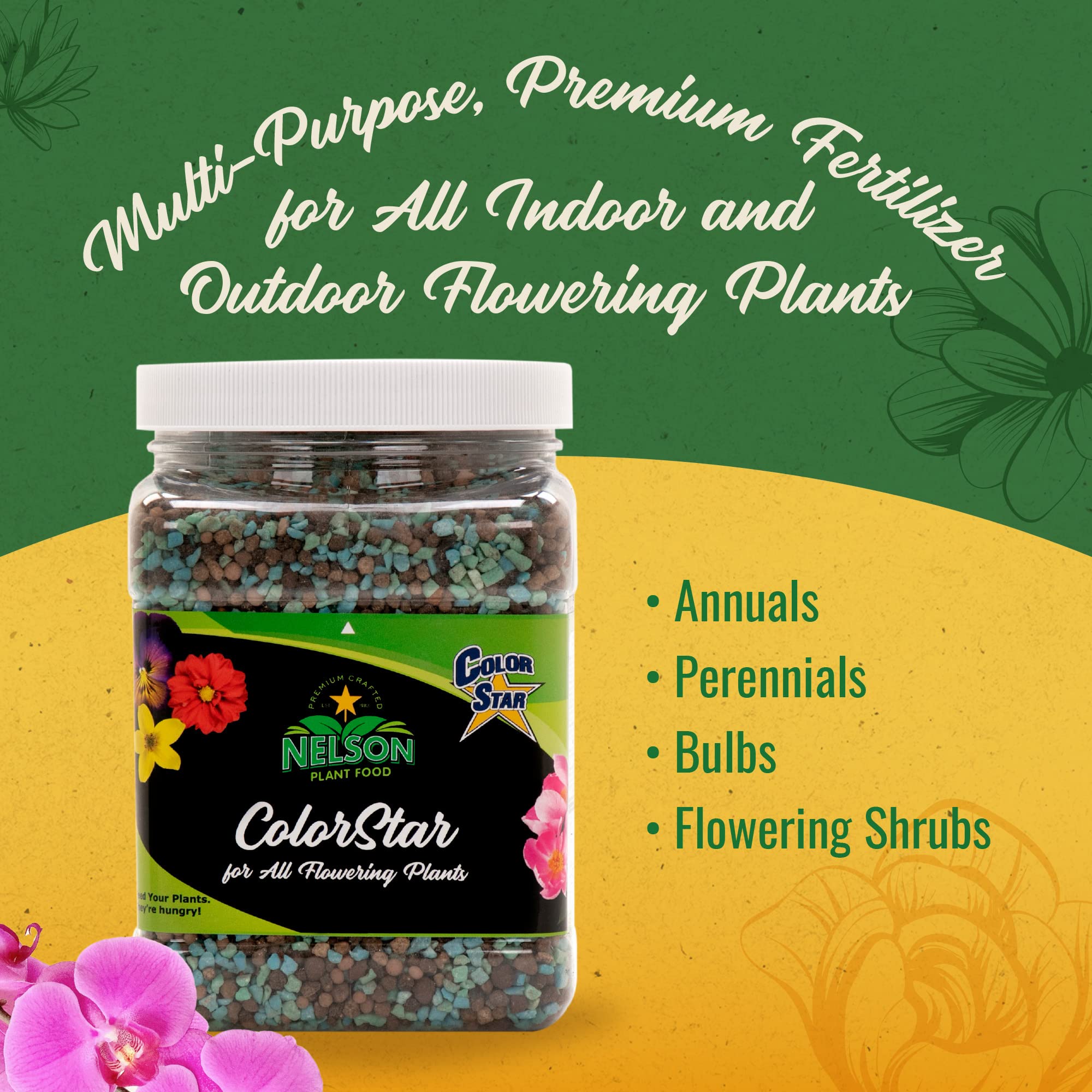 Nelson ColorStar bloom closeup highlights larger, richer flowers with lasting color.