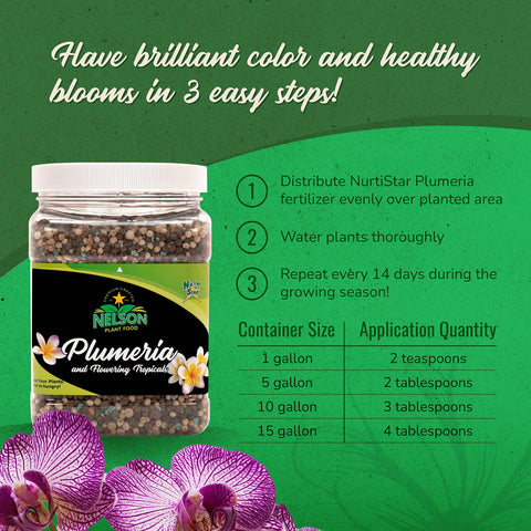 Container garden setup using Nelson NutriStar 5-30-5 for lush foliage
