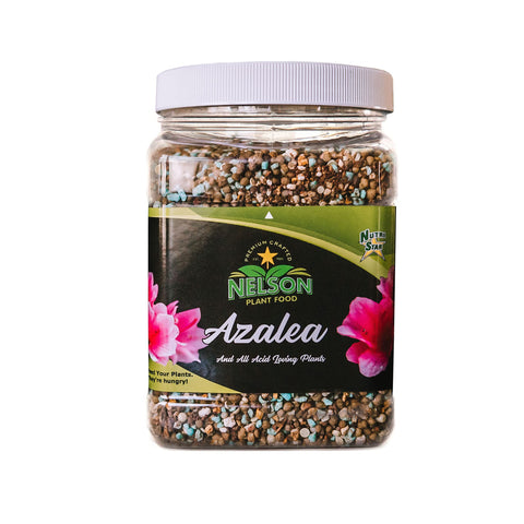 Nelson NutriStar 9-13-11 2lb bottle fuels acid-loving blooms for azaleas and camellias