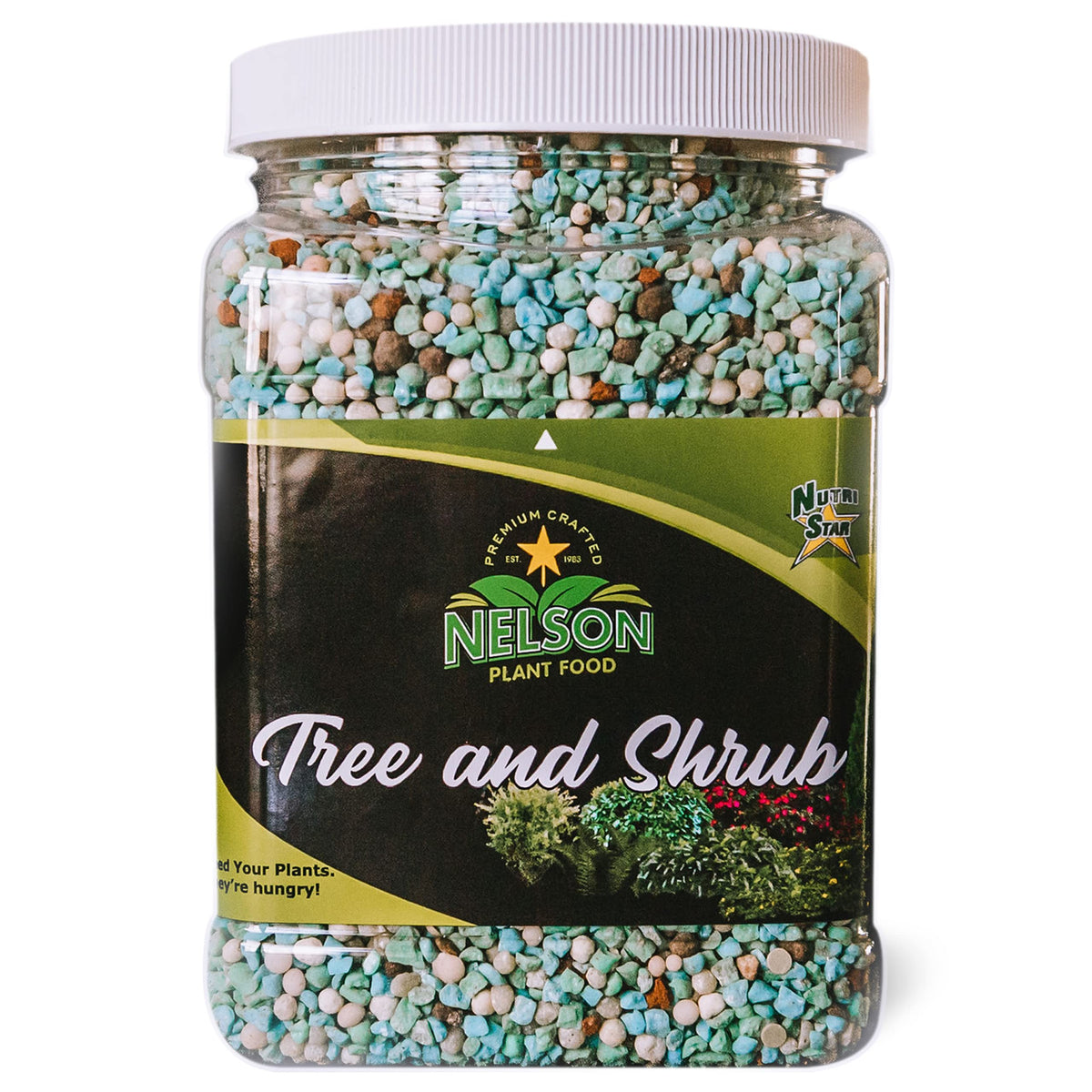 Nelson NutriStar tree and shrub fertilizer for in-ground or container use promotes balanced growth.