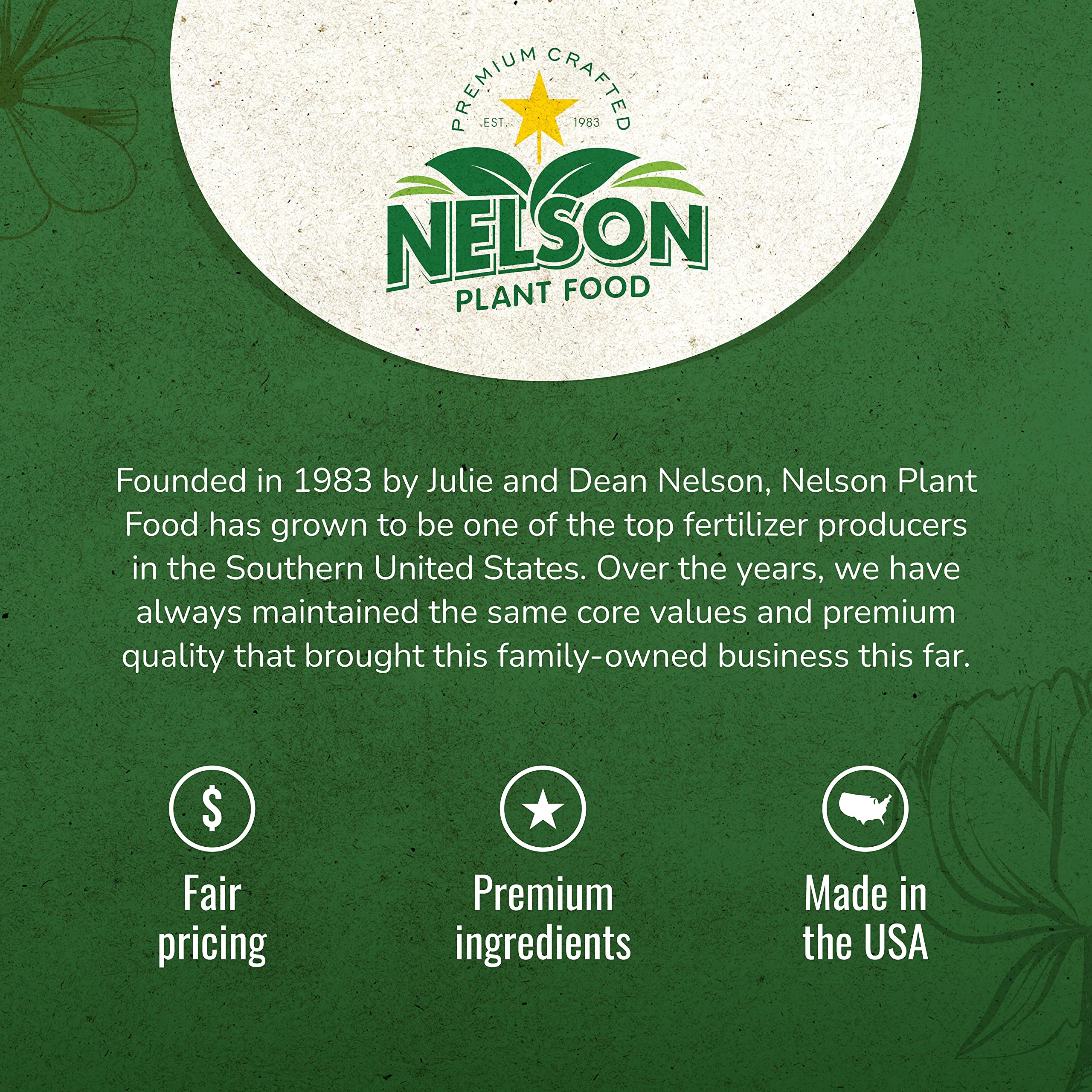 Nelson Plant Food NutriStar 17-7-10 slow-release granules for easy feeding