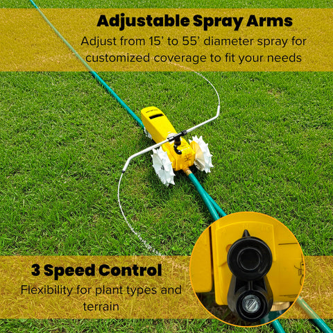Nelson Rain Train cast-iron body ensures lasting outdoor durability