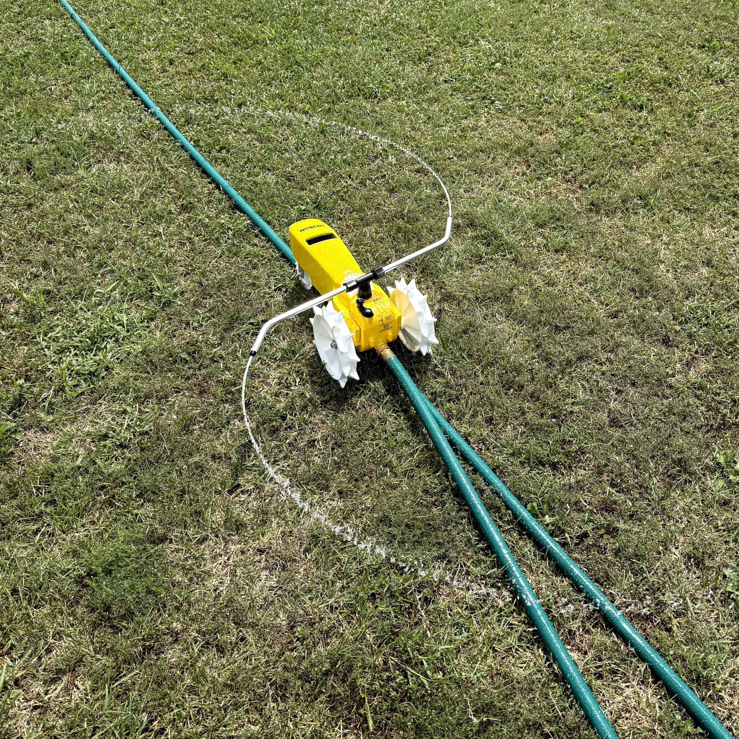 Nelson Rain Train easy-start setup aids quick placement and watering