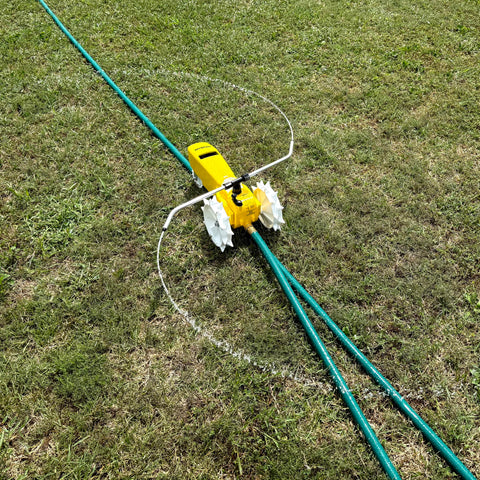 Nelson Rain Train easy-start setup aids quick placement and watering