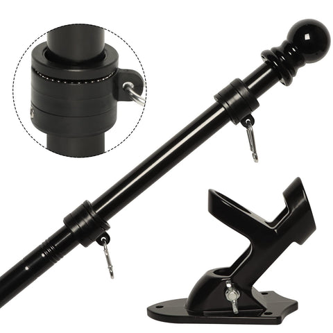 NELXINJO 6ft stainless flag pole kit for exterior mounting.