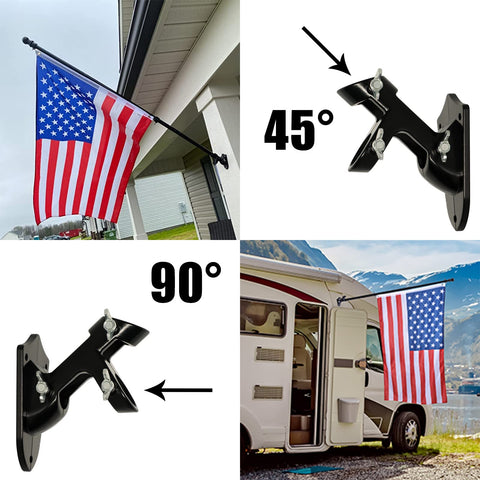 NELXINJO adjustable flag pole sections for customizable height.