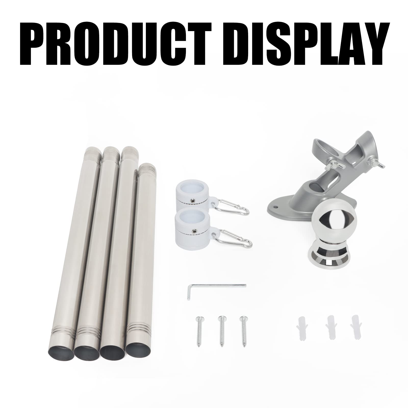 NELXINJO bracket-ready flag pole kit ready for quick setup