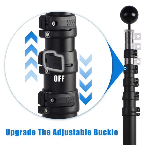 NELXINJO no-rust anodized pin-lock telescoping design resists outdoor corrosion