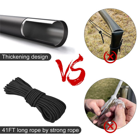 NELXINJO tapered design flagpole shows wind-shedding stability