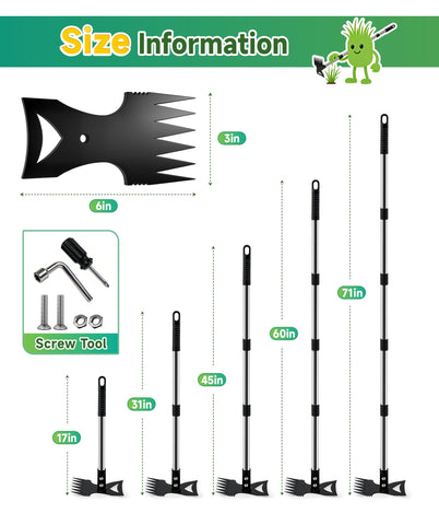 Reinforced carbon steel head resists bending and rust on Nelyeqwo tool