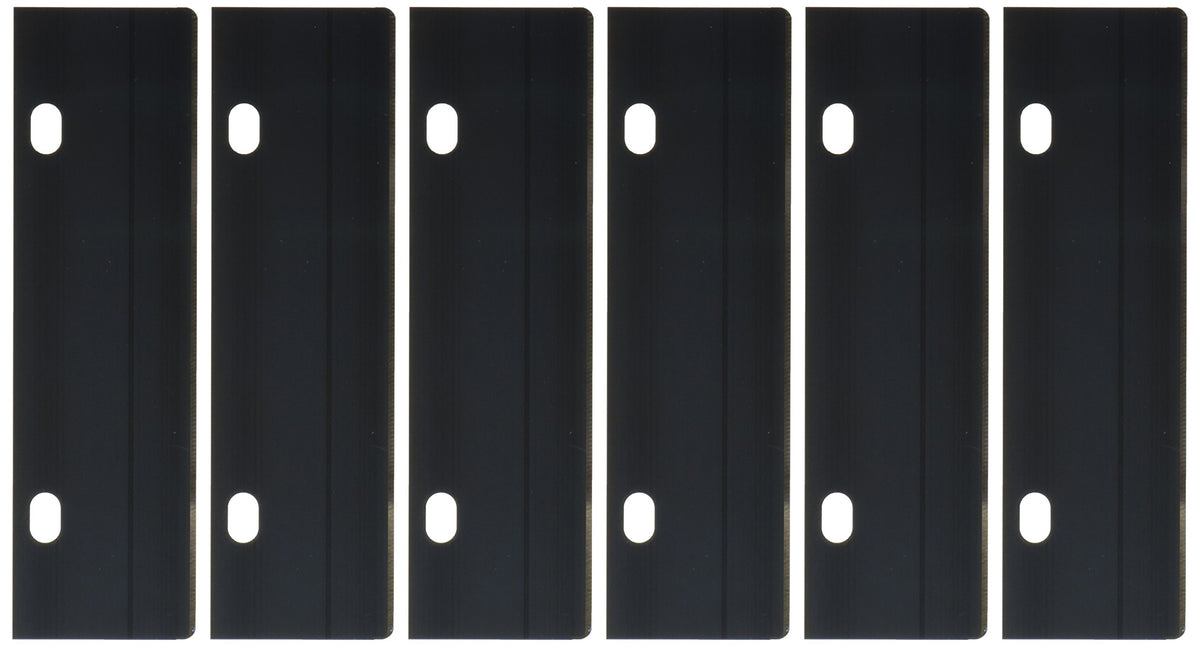 Nemco Easy Grill Scraper replacement blade six-pack in durable stainless steel for easy upkeep