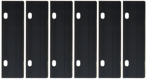 Nemco Easy Grill Scraper replacement blade six-pack in durable stainless steel for easy upkeep