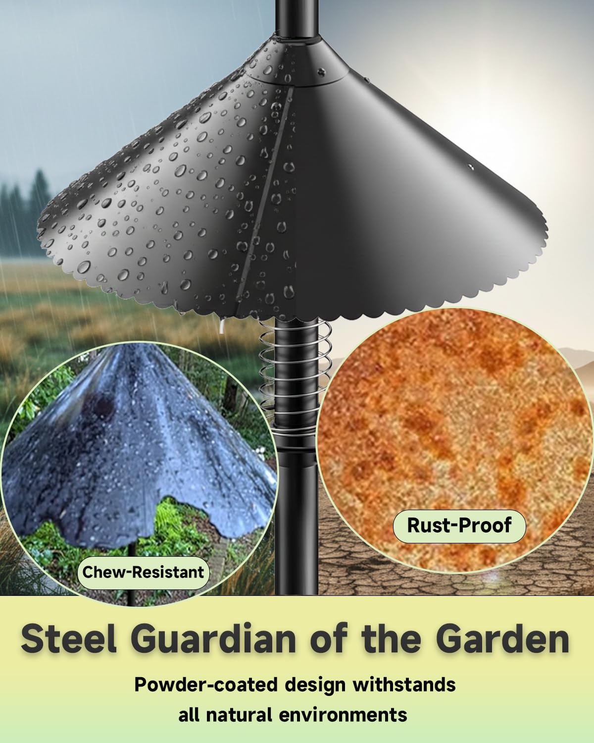 NENOWOND thick 0.6mm metal resists chewing and weathering for durable protection.