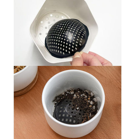 NentMent garden pot spacer helps manage moisture at the base.