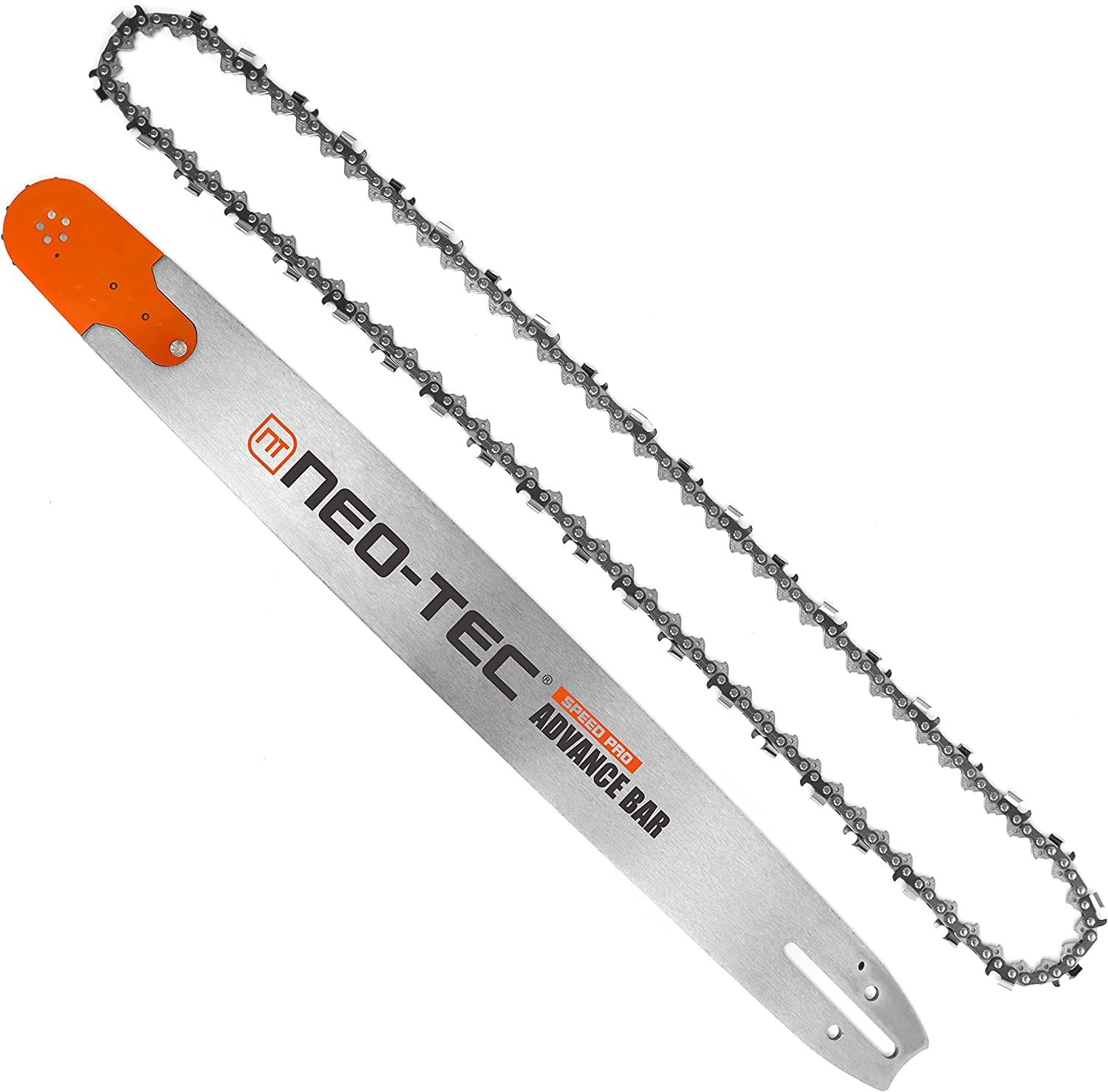 NEO-TEC 24-inch bar and chain for smooth wood cutting