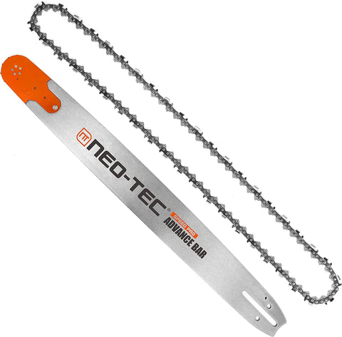 NEO-TEC 24-inch bar and chain for smooth wood cutting