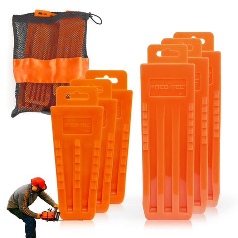 NEO-TEC 6-pack tree felling wedges for fast, controlled cuts.