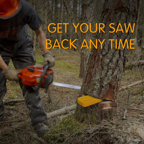 Neo-Tec anti-slip serrated barbs grip the trunk to prevent wedge backing out