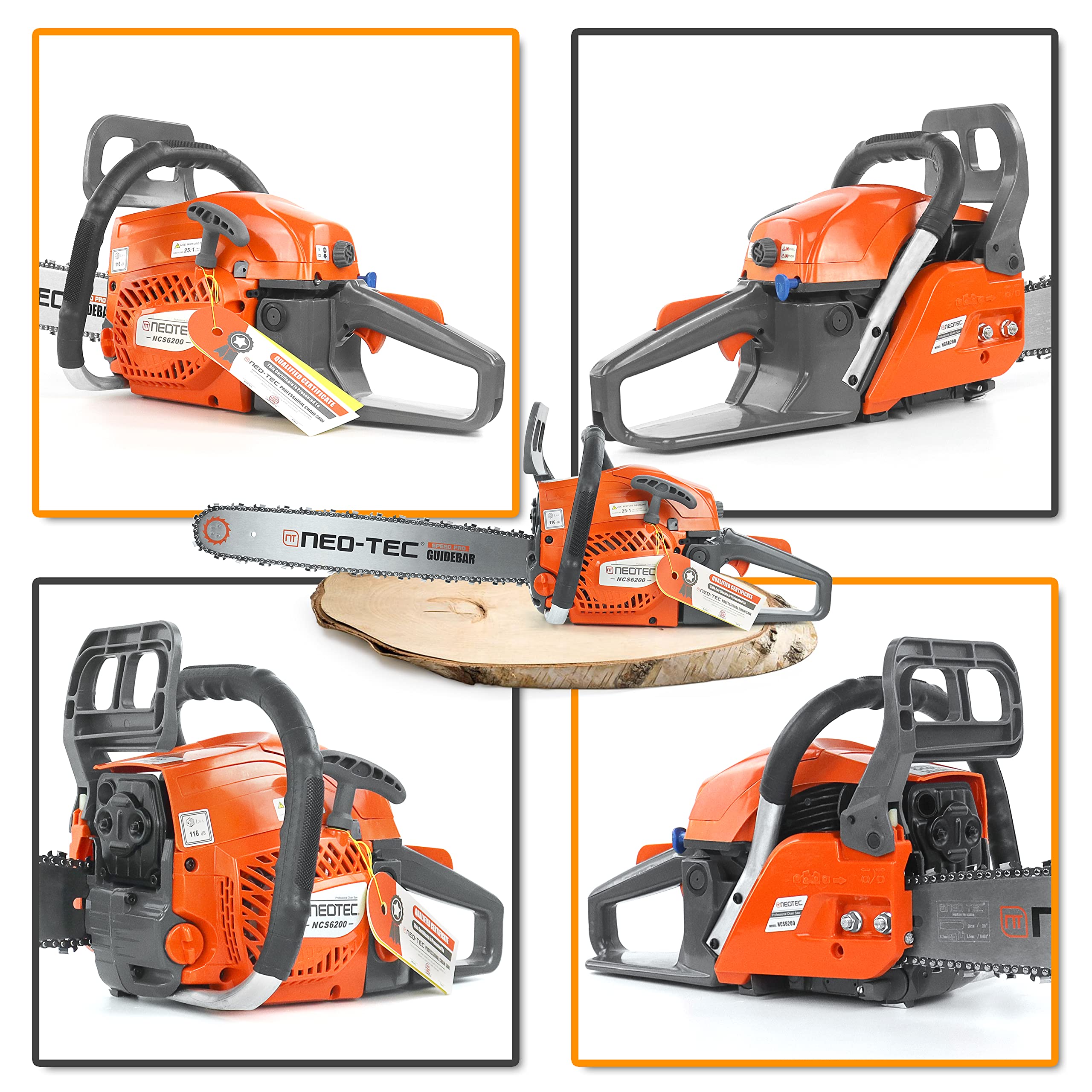 NEO-TEC NCS6200 62cc power for pruning, bucking, and firewood prep