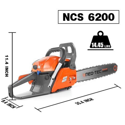 NEO-TEC NCS6200 wrap-around handle enhances maneuverability during yard tasks