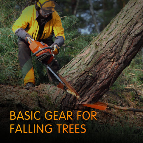 NEO-TEC wedge with raised barbs prevents slipping during felling.