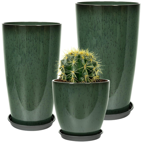 Neoaider 24 in plastic planter with durable outdoor design for large plants