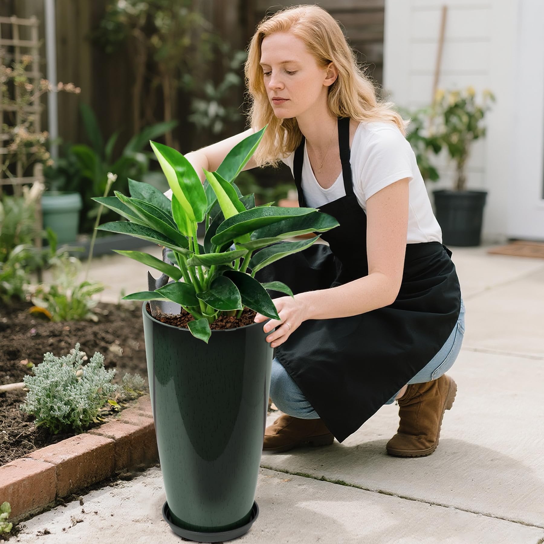 Neoaider lightweight planter easy to move for seasonal rearrangements