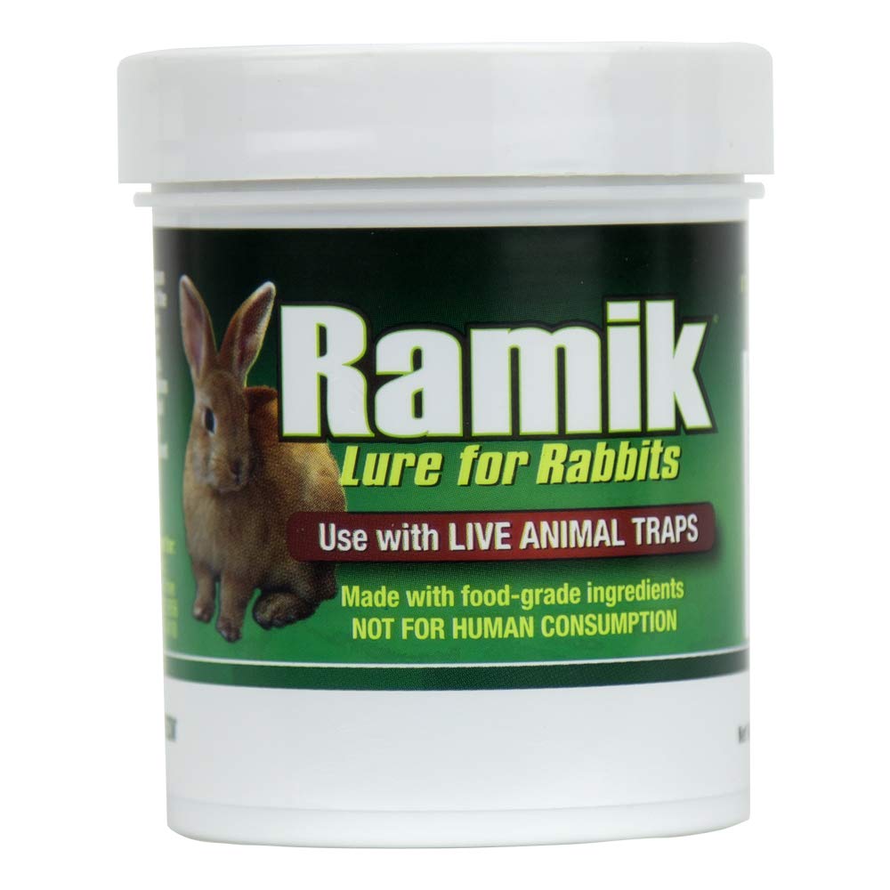 Neogen 952 Rabbit Lure brown closeup highlights non-poisonous, food-grade formula.