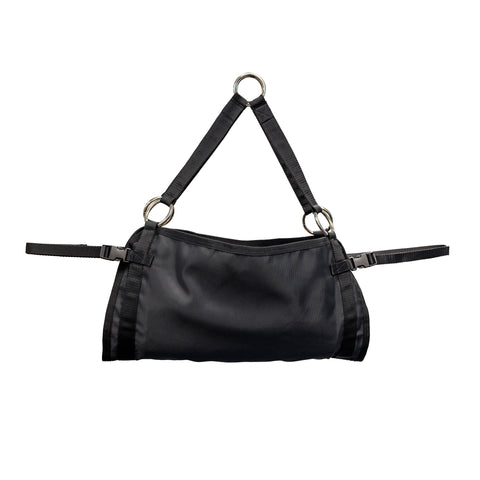 Neogen Ideal Calf Weighing Sling folded for storage, showing compact versatility