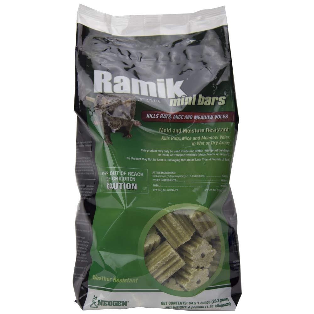 Neogen Ramik fish-flavored bait bar close-up showing palatability and weather resistance