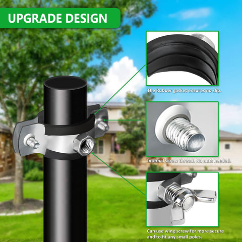 Neokisa bracket with central wing screw enabling quick one-person installation