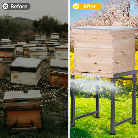 Neorexon hive stand assembly is quick with included hardware.