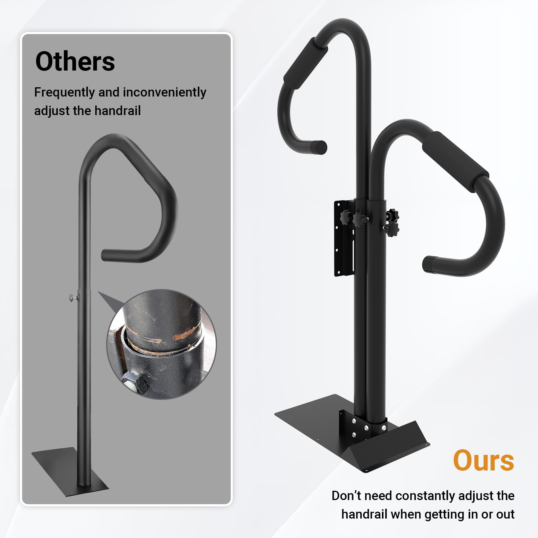 Neorexon hot tub railing suitable for indoor and outdoor spas.