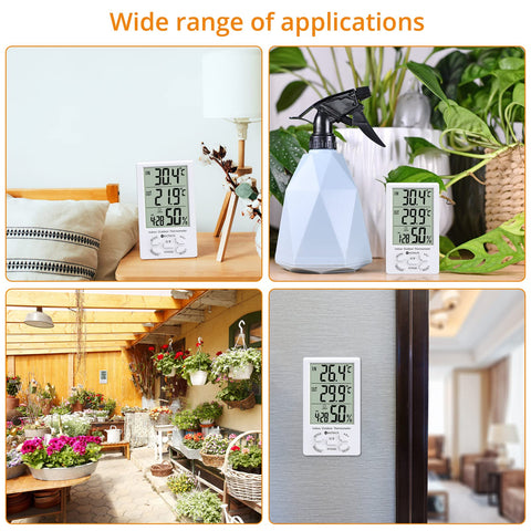Neoteck large LCD display providing easy-to-read climate data