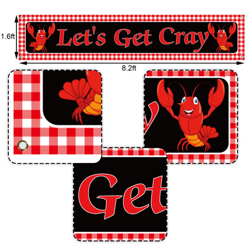 Nepnuser outdoor crawfish banner adds color for festive gatherings.