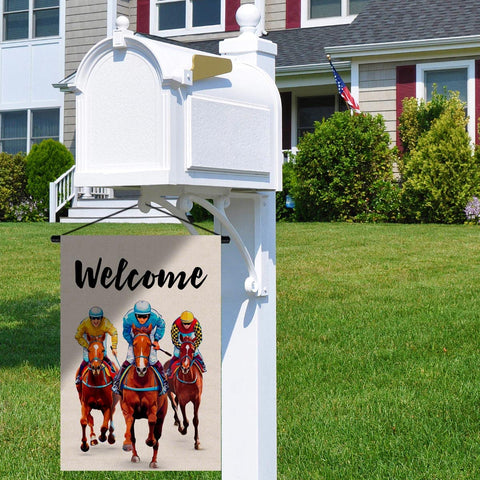 Nepnuser Derby Day flag indoor outdoor versatility fits porches and living spaces