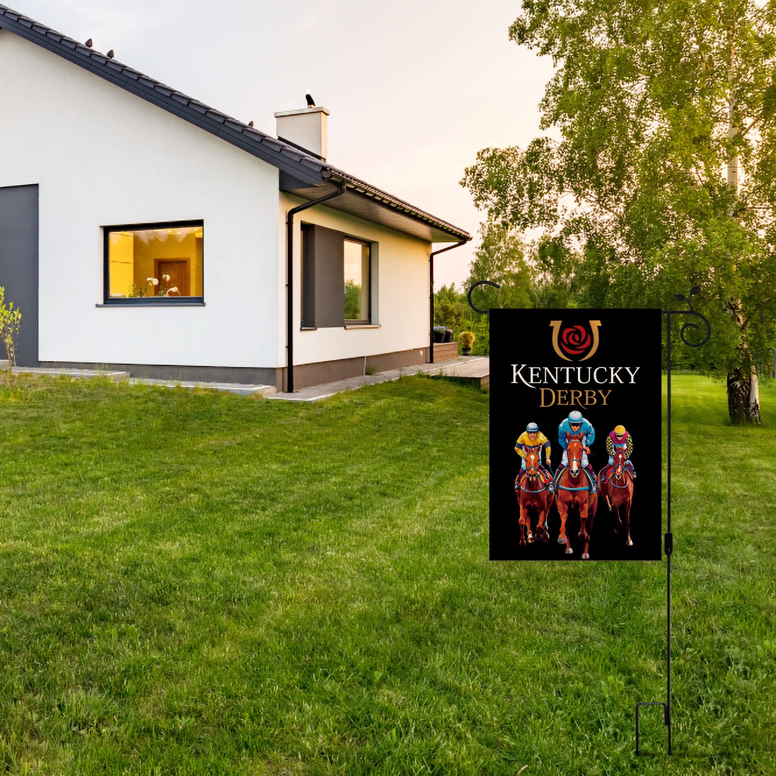 Nepnuser double-sided printing flag delivers vibrant Derby party visuals