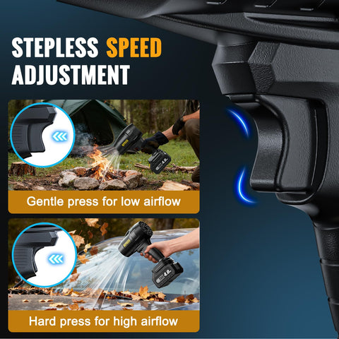 Neprock cordless leaf blower used for workshop dusting showcasing versatility