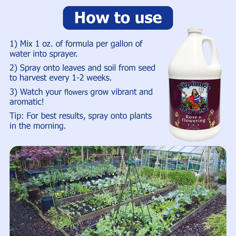 Neptune's Harvest Soil-Health enhances soil biology and moisture balance.