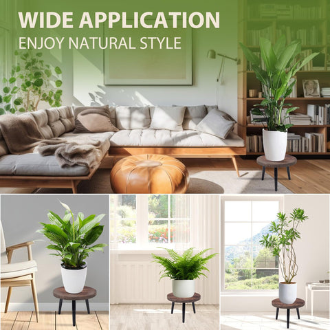 Neracking plant stand supports pots up to 120 lbs for confident display.