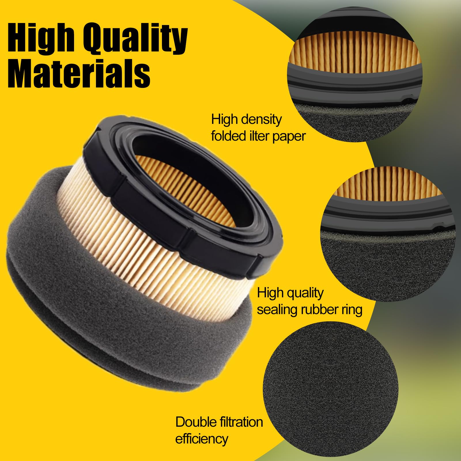 Nerans 11029-0032 air filter enables quick, hassle-free installation