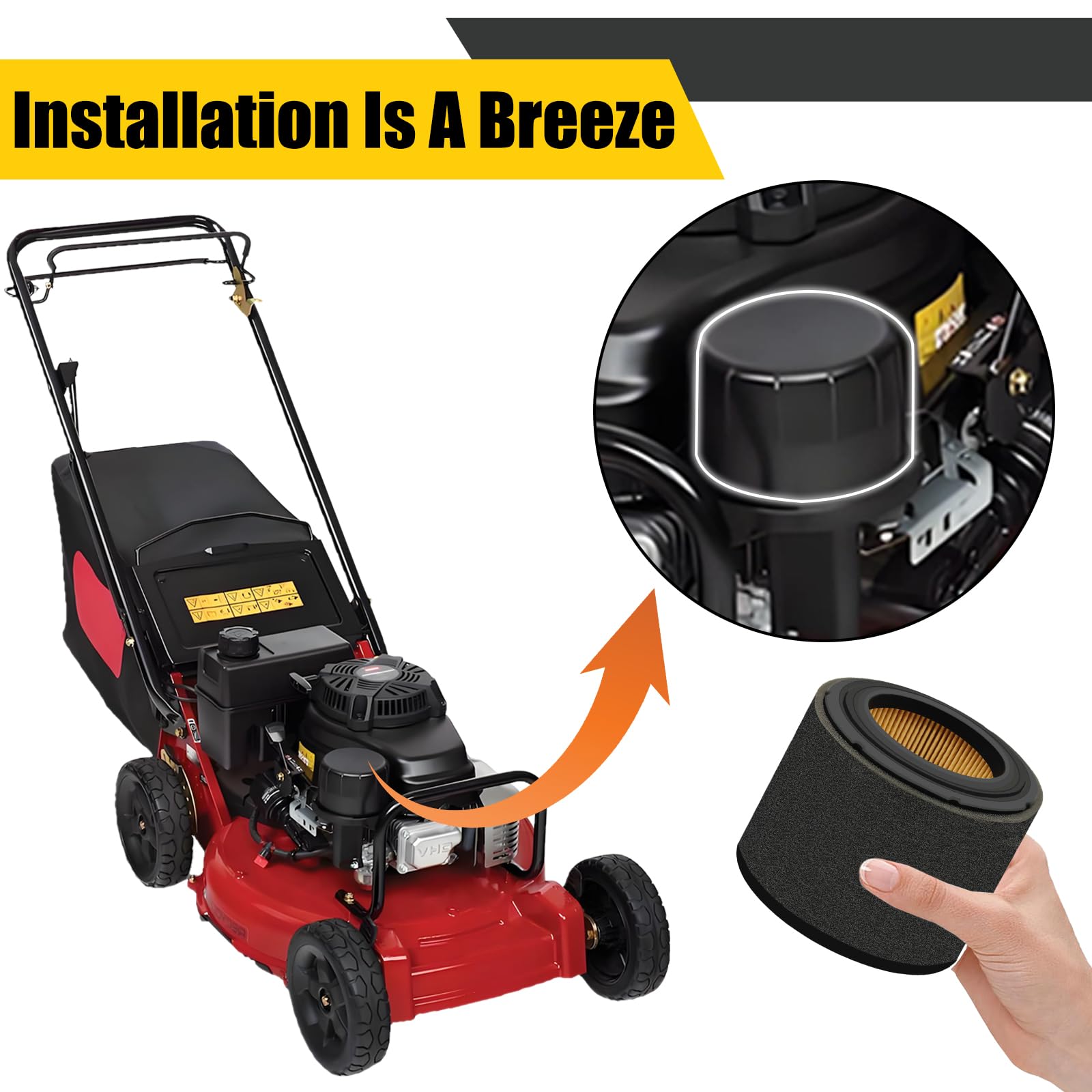 Nerans 11029-0032 air filter provides long-lasting engine protection against debris