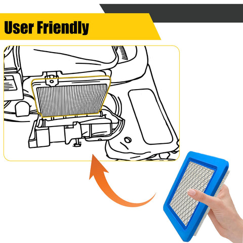 Nerans 2-pack air filters with four pre-filters for maintenance