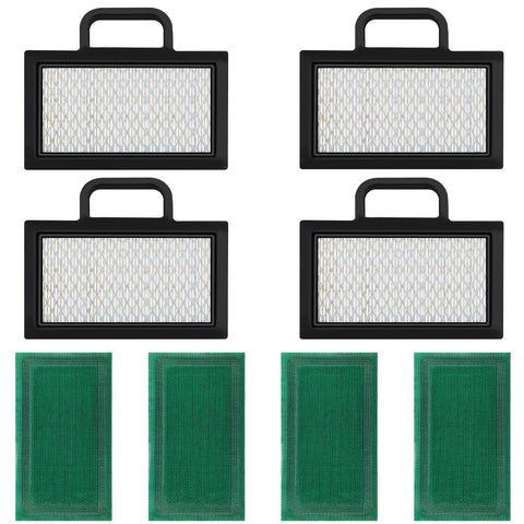 Nerans 4-pack senior air filters, pack shot, ready for quick mower maintenance