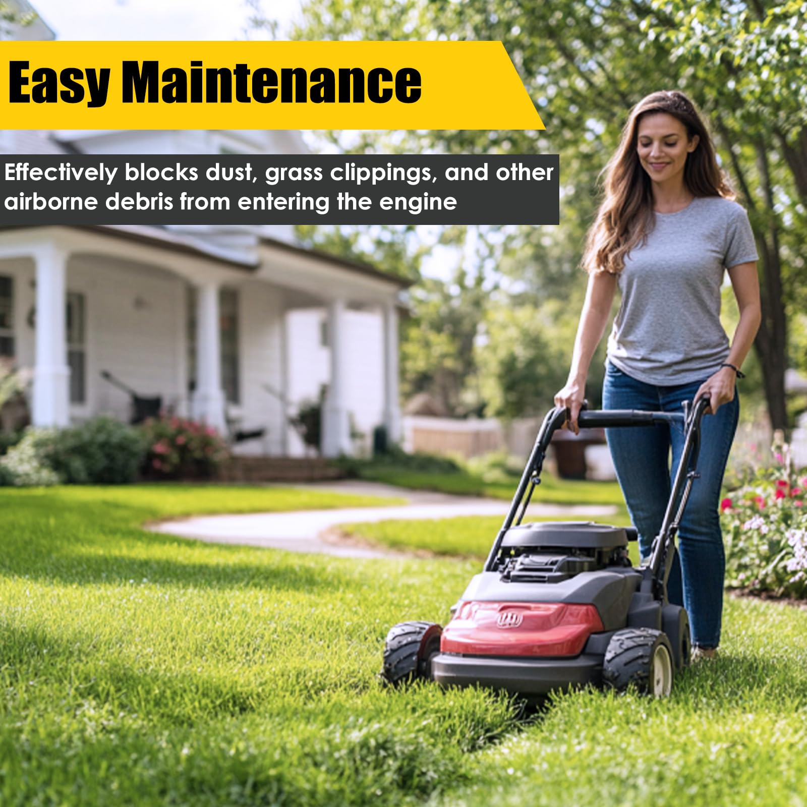 Replacement kit with three air filters and six pre-filters for easy maintenance