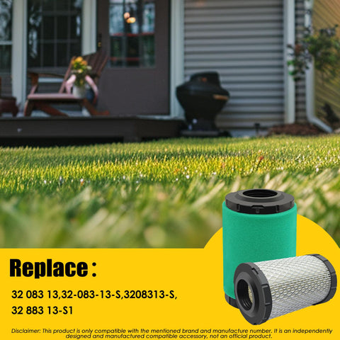 Nerans packaging shows four air filters and four pre-filters for replacement