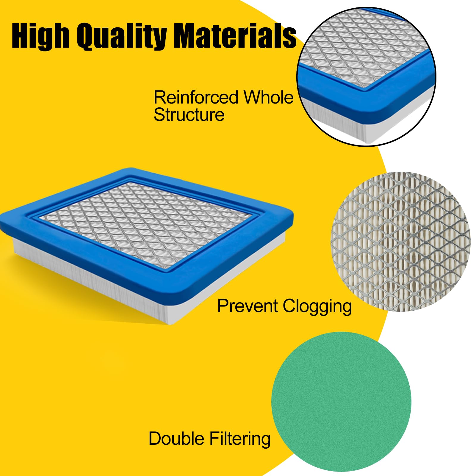 Nerans washable air filter highlights reusable debris blocking capability