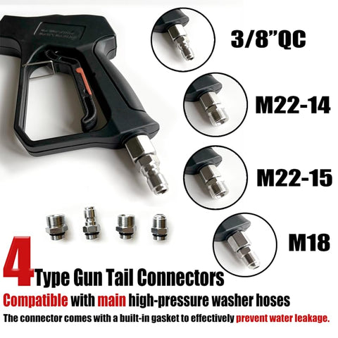 NereidWash universal adapters with 3/8 quick connect for brand compatibility